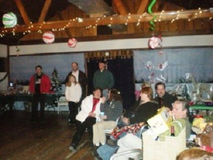 People at Christmas Party